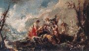 GUARDI, Gianantonio The Healing of Tobias s Father oil painting on canvas